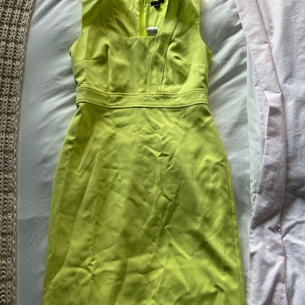 Ann Taylor Vibrant Green Midi Dress